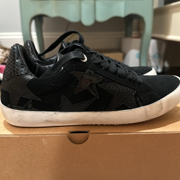 Zadig & Voltaire black flash star patterned sneakers - Picture 2 of 8